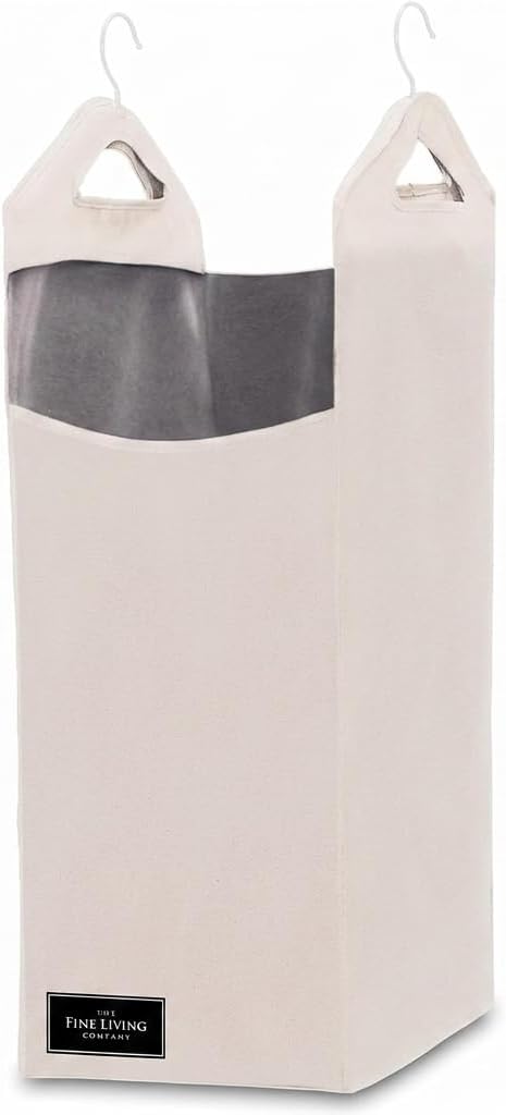 TFLC Hanging Laundry Hamper bag, Portable Clothes Hampers for Laundry Beige
