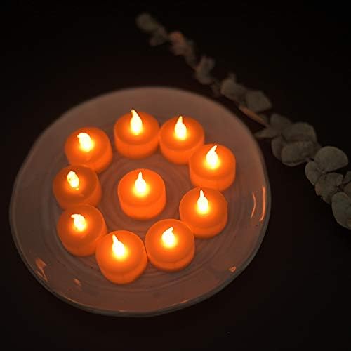 Tappovaly Battery Operated LED Tea Lights:24 Pack Flameless Votive Candles