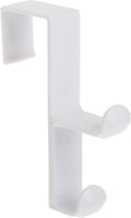 iDesign Over Door Double Hook, Small, White