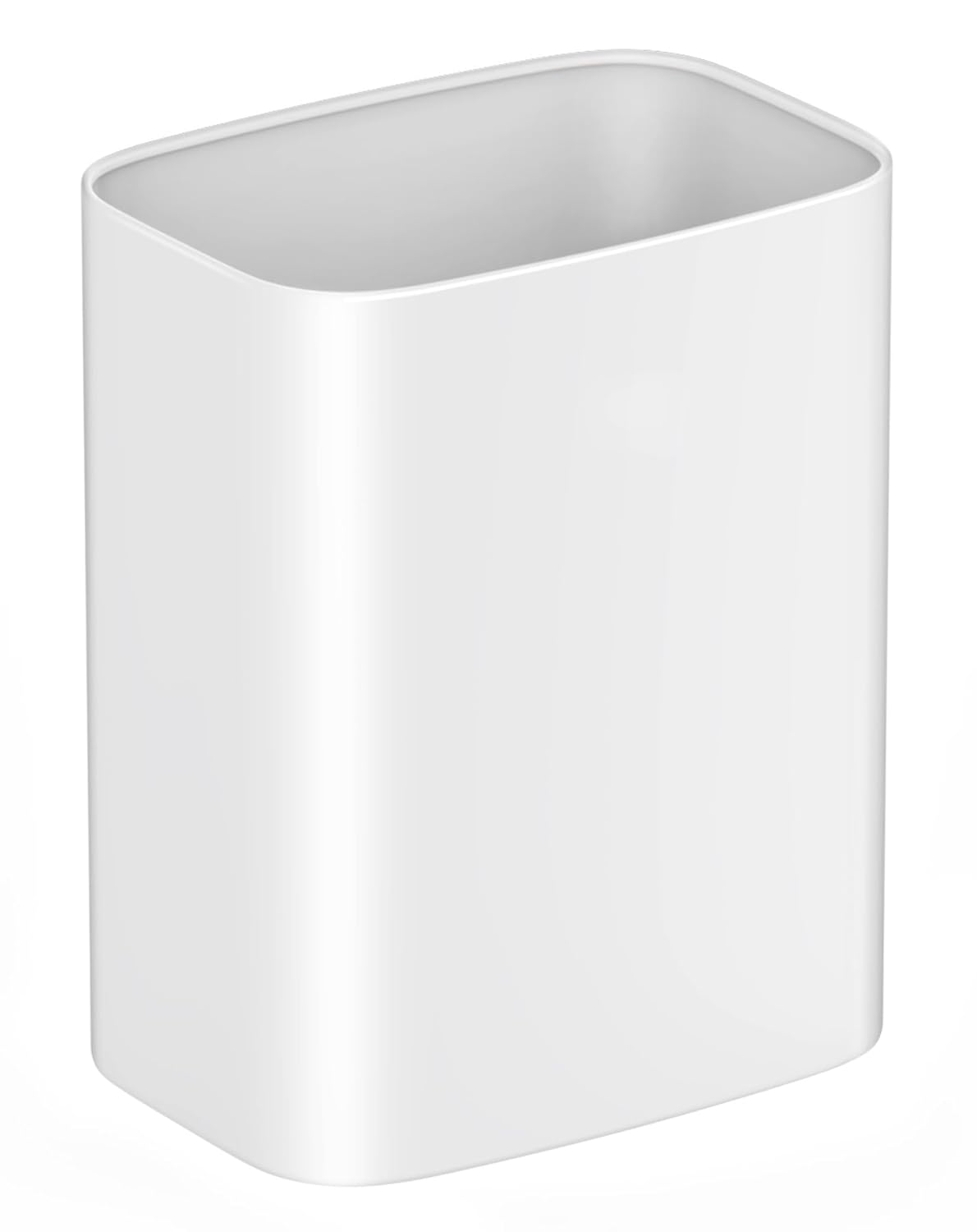 Cesun 3.4 Gallons Bathroom Trash Can, Small Under Sink Wastebasket, White