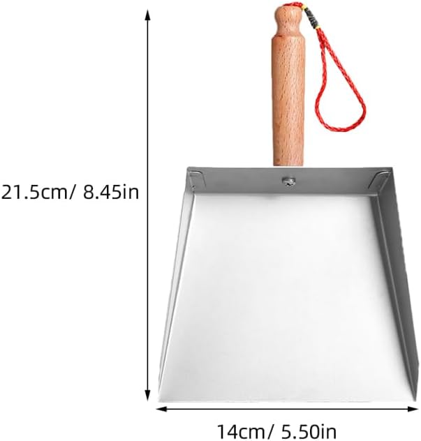 NOLITOY Dust Pan Stainless Steel for Tabletop Counter Cleanups, 8.45 Inches