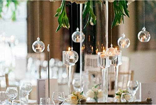 NUPTIO Hanging Glass Terrarium Globes, 8 Pcs, 3.15 Inch