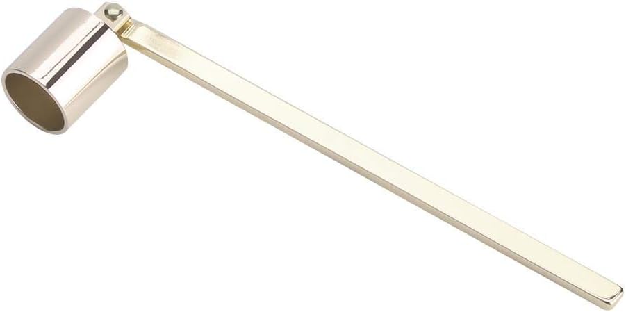 Stainless Steel Candle Snuffer Wick Dipper Oil Lamp Trim Trimmer Scissor Cutter Tool Hook(Gold)
