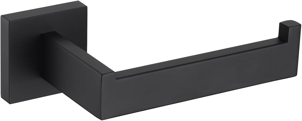 Angle Simple Toilet Paper Holder Wall Mount, Tissue Roll Holder Matte Black