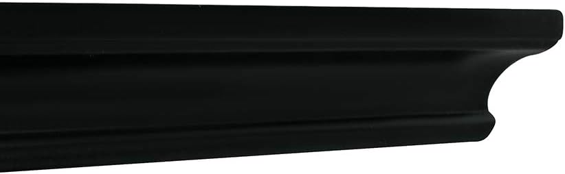 AHDECOR Black Floating Corner Shelves, Elegant Wall-Mounted Corner Shelf for Decorative Display and Storage in Any Room, Set of 2