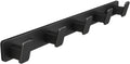 Black Wall Mount Coat Rack, 5 Wall Hooks For Hanging Key Holder Hat Hooks
