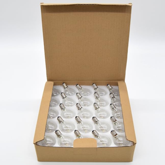 Box of 25 G40 LED Diode Clear 1.6 Inch .6 Watt C7 Base Replacement Bulbs