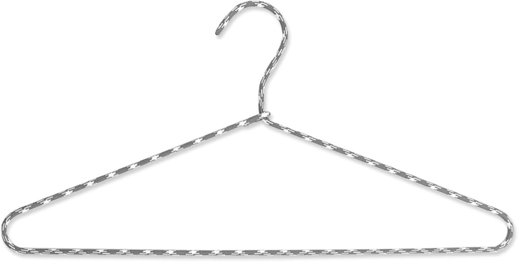 Clothes Hangers 30 Pack – Space Saving Fabric & Metal Hangers, Non-Slip Pant & Coat Hangers, Room Essentials, Closet, Durable Wardrobe Storage for Shirts, Suits & Pants – Grey/White