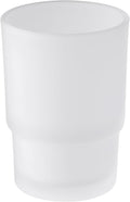 Angle Simple Bathroom Rinsing Cup, Frosted Glass Tumbler Cup