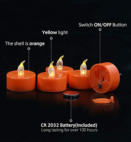 Tappovaly Battery Operated LED Tea Lights:24 Pack Flameless Votive Candles
