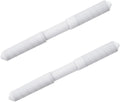 2 Pack Toilet Paper Roll Holder Replacement Rod,White,Extended Version