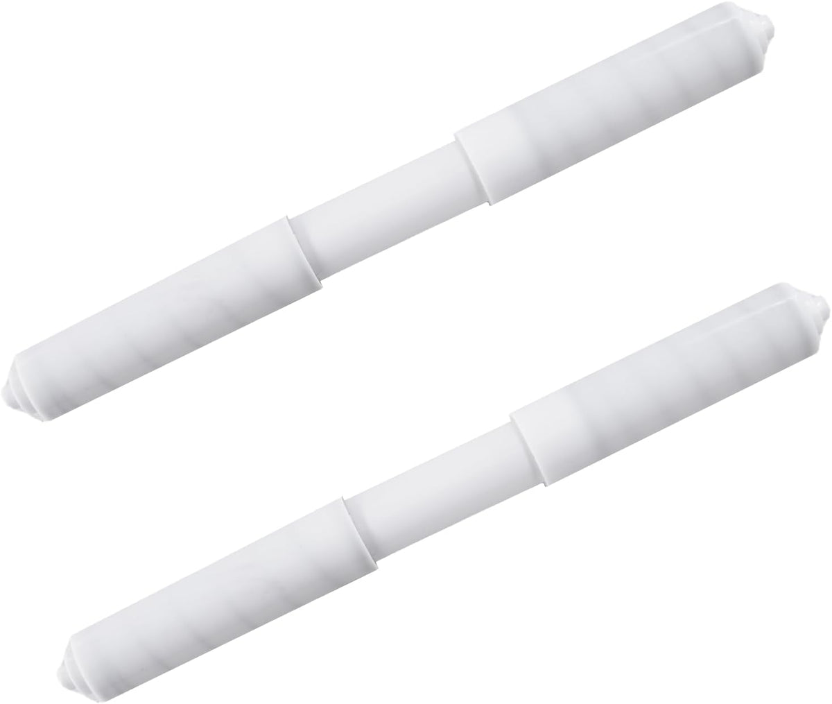 2 Pack Toilet Paper Roll Holder Replacement Rod,White,Extended Version