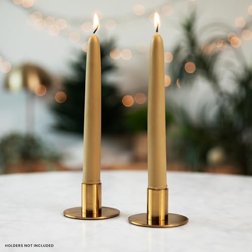 Cape Candle Real Bayberry Taper Candles 10", Hand Dipped, Gift Box Pair