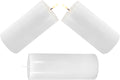 3 Pack 2.8 x 6 Hand Poured White Dripless Pillar Candles, 150 Hours Long Burning, Soy Candles, Non-Toxic, Unscented, Smokeless, for Power Outages & Emergency