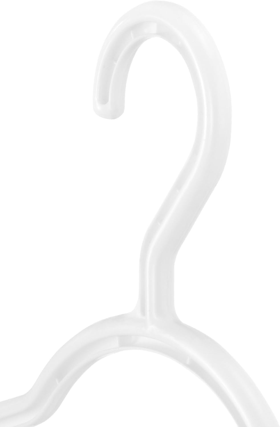 Whitmor Non Slip Hangers, Slim Plastic Clothes Hangers, 10-Pack, Gray
