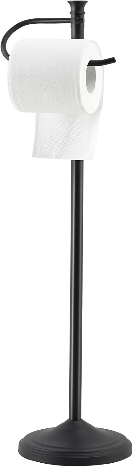 Toilet Paper Holder Free Standing,Sturdy Metal Toilet Paper Holders Stand