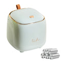Mini Countertop Trash Can with 5 Rolls of Trash Bags, Waste Can with Press Type Lid, 0.5 Gallon/1.5 Liter Wastebasket Trash Can Dispenser, Mini Bin for Bathroom Vanity,Coffee Table (Light Green)