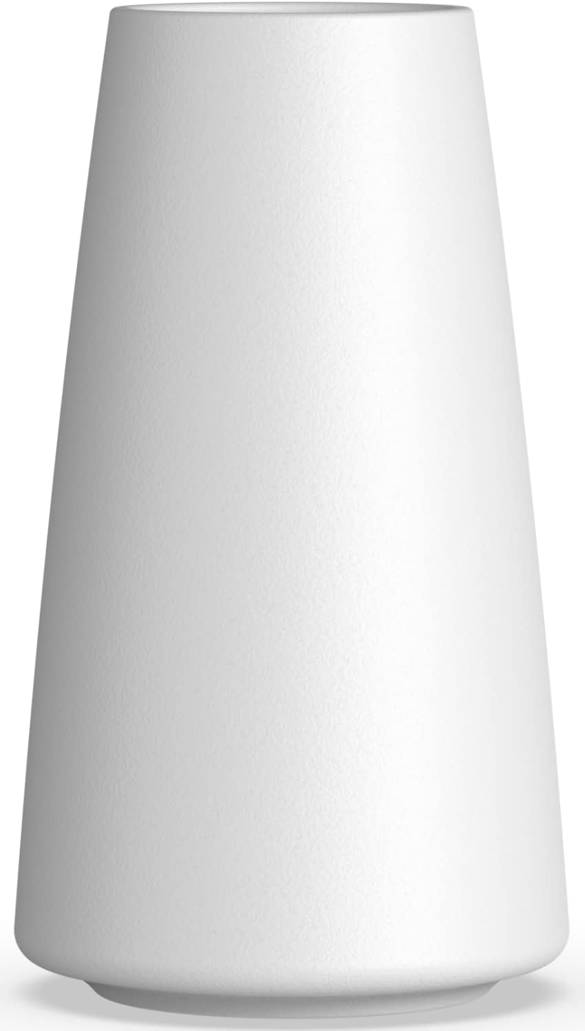 Premium Quality Ceramic Vase for Pampas Grass - Flower Vase for Home Decor, Minimalism Style for Modern Table Shelf, White Vases for Flowers - Kitchen & Living Room Centerpieces, Office Desk Vase