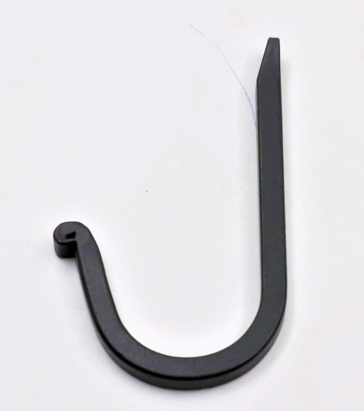 THDC Single Prong Wrought Iron Hooks, Vintage Hand Forged Iron Curved Metal Fasteners – Decorative Colonial Wall Décor, Heavy Duty Wall Hooks, Hangers for Keys, Coats, Robe, Bags, Home, Kitchen (12)