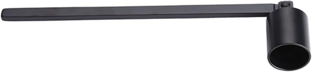 7.5 * 0.9in Fashion Stainless Steel Straight Tube Shaped Candle Snuffer Wick Trimmer Candle Wick Trimmer Cover Hand Tool (Black)
