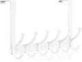 Optish Over The Door Hooks, Door Hanger Hook, Over The Doors Towel Rack for Bathroom, Doors Towel Hanger for Hanging Coats Hats (1Pack, White)