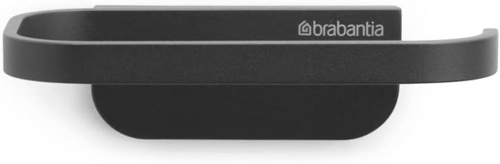 Brabantia Mindset Wall Mounted Toilet Roll Holder (Mineral Infinite Gray) Wide Opening, Bathroom Tissue Rack, Concealed Fixings, Anti-Rust Materials