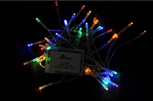 Karlling Battery Operated Christmas Lights, 13ft Multicolor Fairy Lights