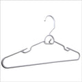 Heavy-Duty Tubular Plastic Hangers with Attachable Hook – White, Space-Saving Design (6-Pack)
