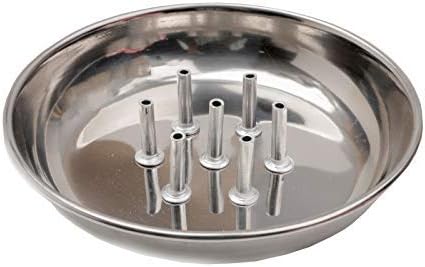 Incense Stick Holder with ash Catcher Plate Stainless Steel Incense Holder Agarbatti Stand Traditional Religious and Spiritual Use and Also for Ethnic Festival for Multipurpo