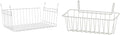 ClosetMaid Wire Hanging Shelf Basket for Storage, Organization in Closet or Pantry, No Assembly or Installation, Durable, 10.68" D x 18.39" W x 7.99" H, White & 3937 Packet Pal, White