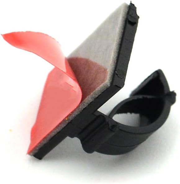 Self Adhesive Cable Clips Clamps Zip Car Wire Tie Mount Drop Wire Holder