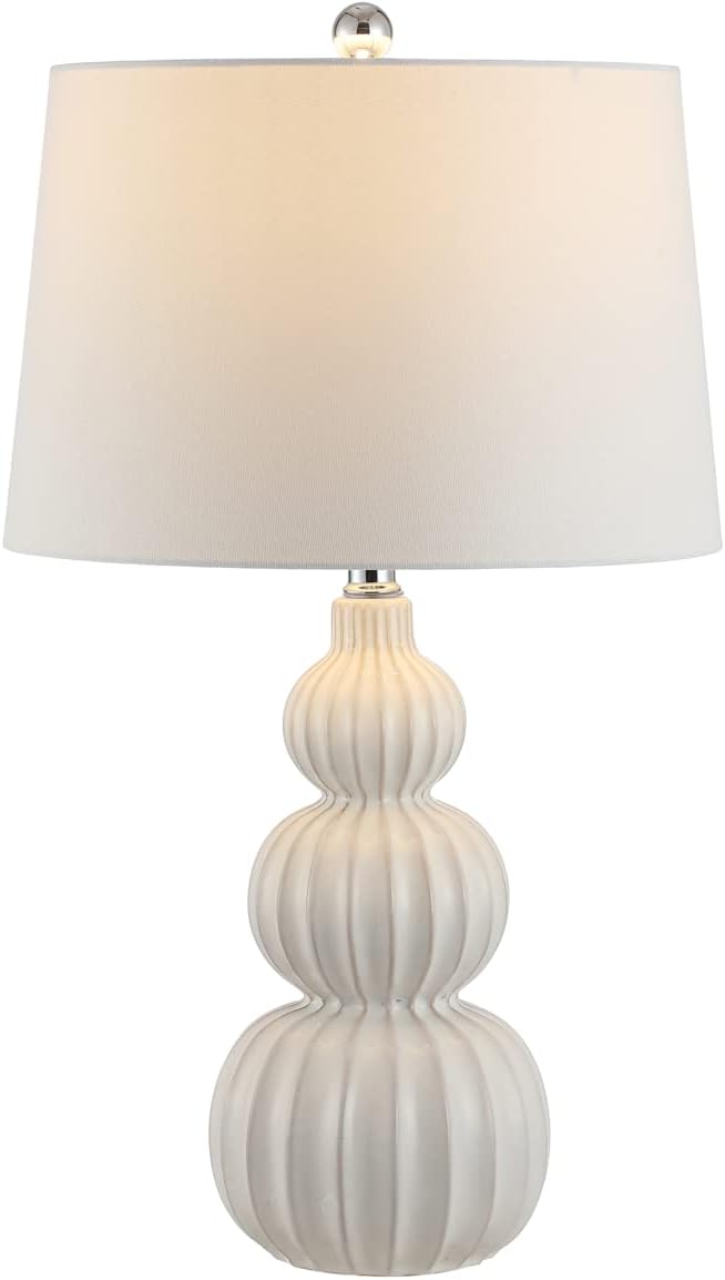 SAFAVIEH Corina Table Lamp, 26.5" Modern White TBL4277B