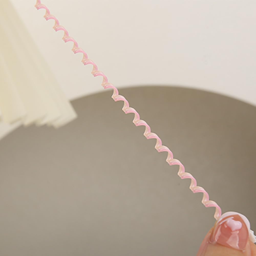 4.8M(15.75FT) Spiral Cable Protector, Multicolor Suitable for Most Phone/Pad/Laptop USB Wire Cord Savers Protection Cover Anti-Break Wrap Charger Data Line Cables Sleeves, Ordinary Pink