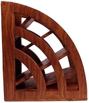 Wooden Remote Control Storage Holder Stand-Floral Engraved Caddy Holder Desktop Organizer Rack Store smart Remote Media Player Remote Table Accessories