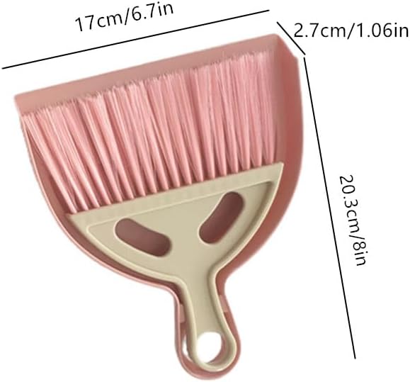 3 Pack Mini Broom Dustpan Set, Small Brush for Desk Keyboard Cars Sofa