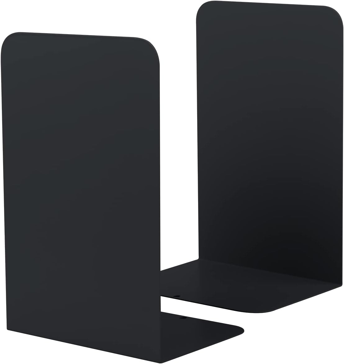 Honagu Book Ends, Bookends for Shelves, Home, Office, Metal Book Stopper for Books, Metal Bookend Supports, Modern Minimalist Style Decorative Bookend, White (1 Pair/2pcs)