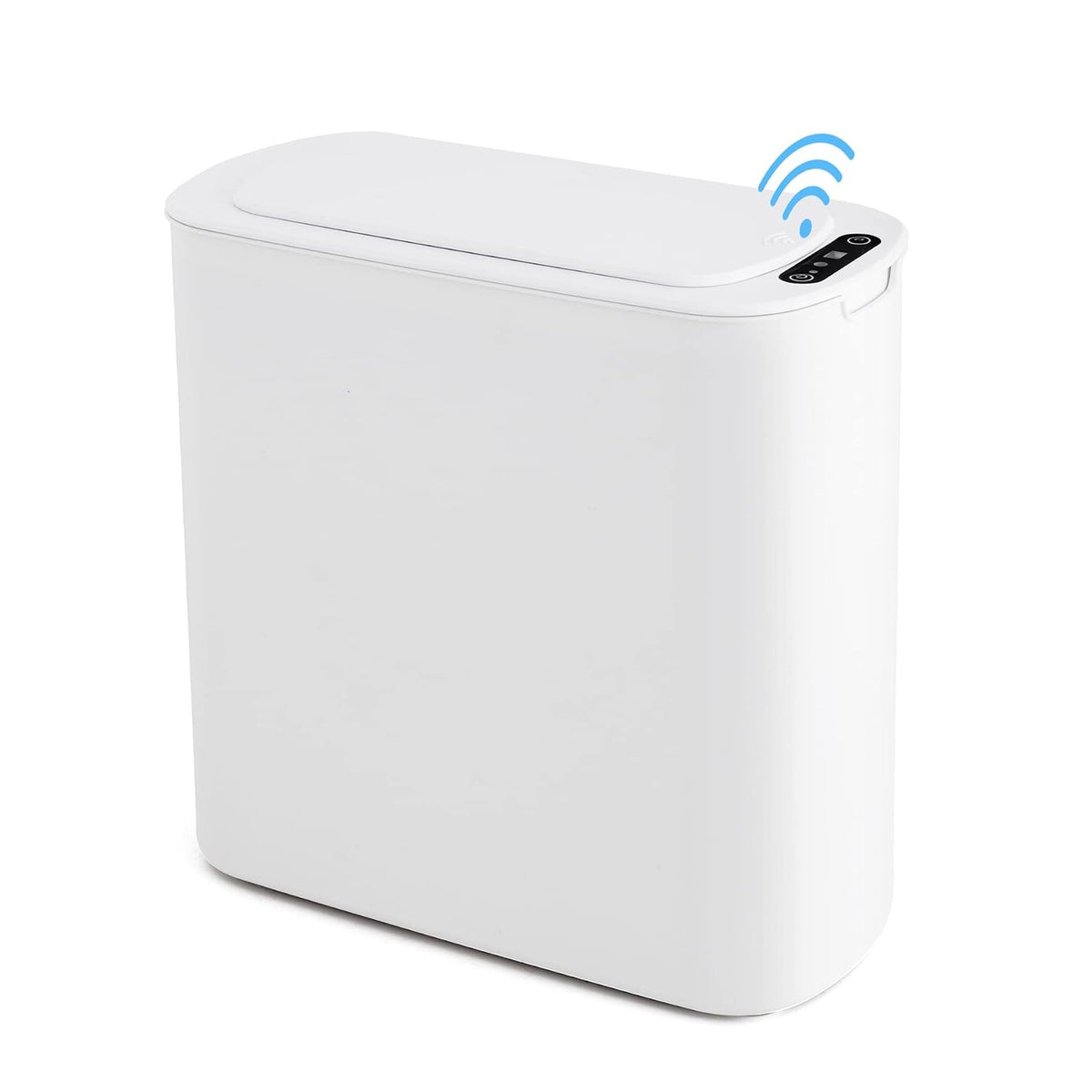 Cesun Automatic Small Bathroom Trash Can with Lid, 2.6 Gallon, White