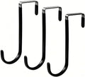 Over Door Hooks 3PCS, Heavy Duty 25LB, Fits 1.57" Thick Doors