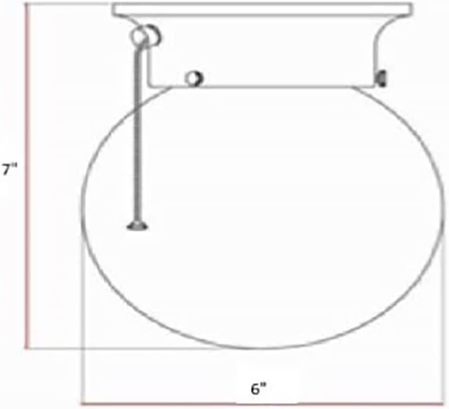 Design House Millbridge Globe 6 Inch Diameter Indoor Ceiling Light Fixture with Pull Chain, for Bedroom, Hallway, Closet & Dining Room, Opal Glass, Oil Rubbed Bronze, 519264