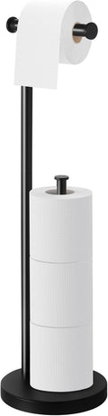 Toilet Paper Holder Stand, Bathroom Toilet Paper Stand with Large Reserve