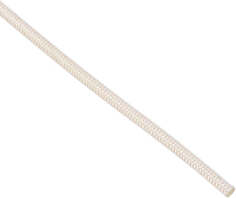 uxcell Insulation Braid Sleeving, 9.8Ft-2mm High Temp Fiberglass Sleeve White