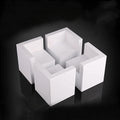 Mysummer Set of 4 Bed Risers White Furniture Risers Heavy Duty Lifts Height 2", Solid Natural Wood Risers for Bed, Furniture, Table, Sofa,Chair Risers Furniture Legs