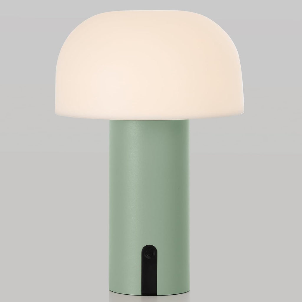 Mushroom Table Lamp, Cordless Rechargeable Touch Light, Waterproof