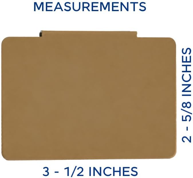 Storage Bin Label Holders Clip-On – 10 Pack Metal Basket Labels for Pantry, Baskets, Shelves & Organization Bins, 3.5” x 2.5” (Heritage Brass)