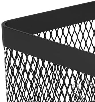 TRU RED Small Stackable Wire Mesh Accessory Holder, Matte Black, 3-Pk