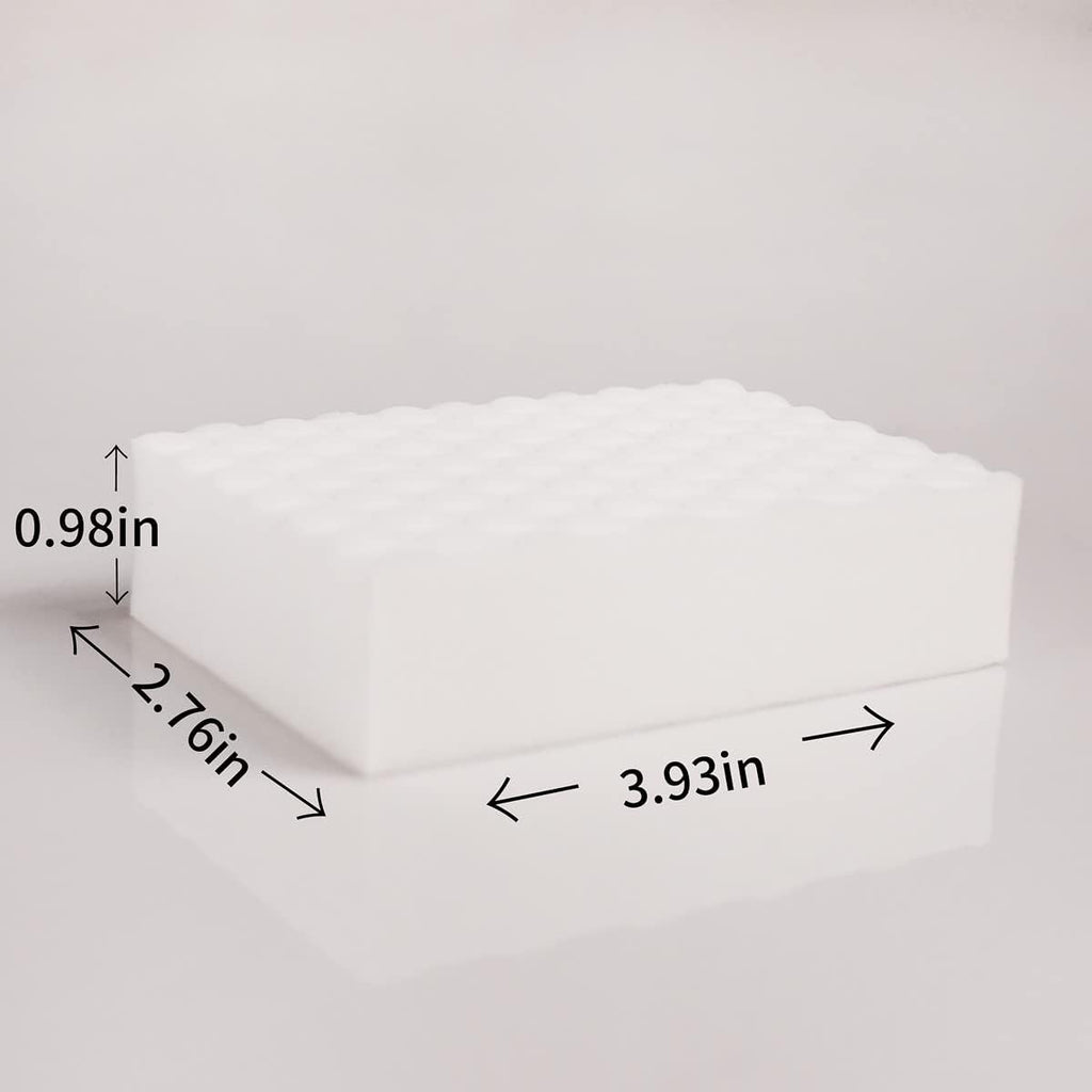 Magic Sponges Eraser,10 Pack Melamine Sponge in Bulk,2X Density,Long Lasting,Cleaning Sponge for Kitchen, Bathroom,Bathtub, Sink,Furniture, Wall Cleaner (White, 3.93x2.76x0.98in)