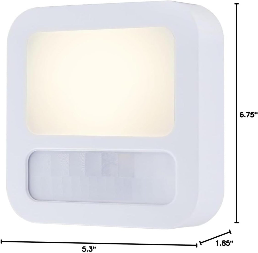 GE LED Motion Sensor Night Light, Plug-in, Dusk-to-Dawn Sensor, 20 Lumens