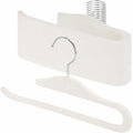 Velvet Pants Hangers, 20 Pack Non-Slip Open Ended Hangers with 360° Swivel Hook Slim Space Saving Jeans Hangers for Pants, Scarves, Ties, Towels, White