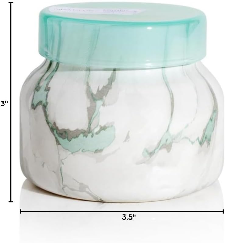 Capri Blue Modern Marble Jar Candles - Luxury Scented Candles for Home - Long Lasting Soy Wax Blend - Scented Home Decor Gifts - Coconut Santal (8 oz)