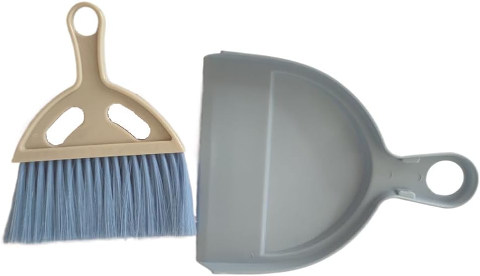 3 Pack Mini Broom Dustpan Set, Small Brush for Desk Keyboard Cars Sofa